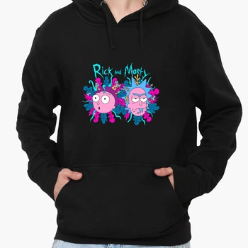 Худі чоловічий Рік Санчез Рік і Морті (Rick Sanchez Rick and Morty) (9225-2947-5) Чорний XXL