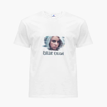 Детская футболка Билли Айлиш (Billie Eilish) (9224-1217) 158-164 см Хлопок Белый