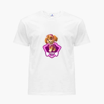 Детская футболка Щенячий патруль (PAW Patrol) (9224-1609) 146-152 см Хлопок Белый