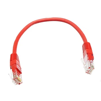 Патч-корд Net-server 0.25м, UTP, cat.5e, RJ45, медь, красный, PAUT3025-RD