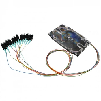 Комплект 12 цветных пигтейлов Corning SC/UPC 2 m, MM(OM3), Easy strip (Bl, Or, Gn, Br, Wh, Gr, Rd, Bk, Yl, Vl, Pk, Tq) SP12-39T-S8