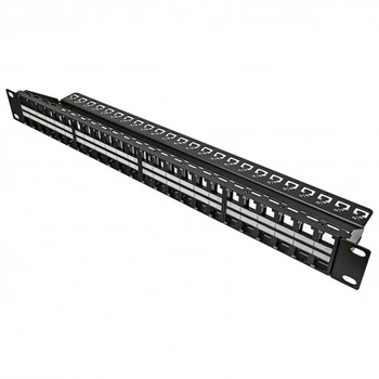 Модульная патч-панель EPNew 19", 48 портов, 1U, Keystone, PLKP-48BK1URMZ