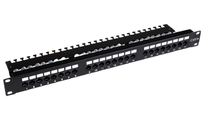 Сетевая патч-панель RJ-45, Hypernet 19", 24 порта, 1U, cat.5e, UTP, PP-UTP24-WMR