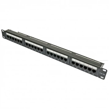 Сетевая патч-панель Kingda 19", 24 порта, 1U, cat.5e, type 110, UTP KDPA6043