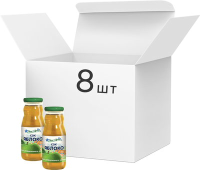 Упаковка дитячого соку Fleur Alpine Organic Яблучний 8 шт х 200 мл (8717903004265)