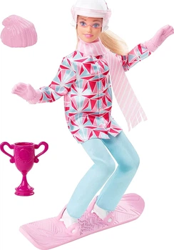 Лялька Barbie Snowboarder Зимові види спорту Барбі Сноубордист (HCN32)