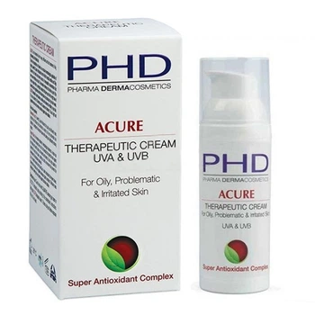 Крем зволожуючий для жирної та проблемної шкіри PHD Acure Therapeutic Cream, 50 ml