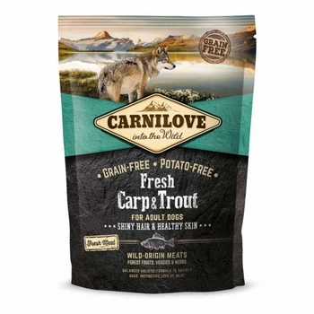 Сухой корм Carnilove Dog Adult Fresh Carp & Trout для взрослых собак с карпом и форелью 1.5 кг (170871/7533)