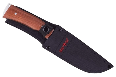 Охотничий нож в чехле с деревянной ручкой GP NO1522 26см