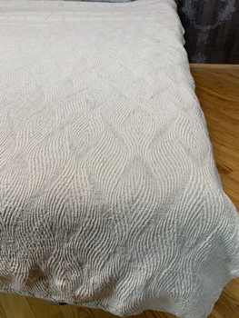 Плед льняной 200x200 Амарант