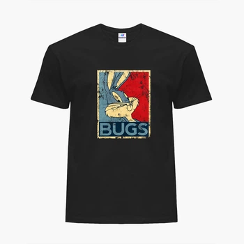 Футболка чоловіча Луні Тюнз Багз Банні (Looney Tunes Bugs Bunny) (9223-2879-4) XL Чорна