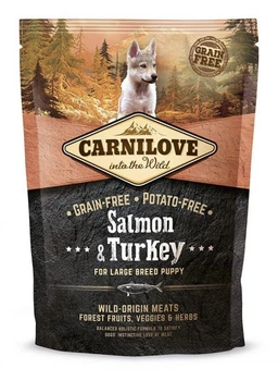 Сухой корм Carnilove Puppy Large Breed Salmon & Turkey для щенков крупных пород с лососем и индейкой 1.5 кг (150823/8853)