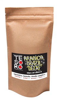 Кофе молотый Tesoro Арабика Бразилия Decaf 200 г