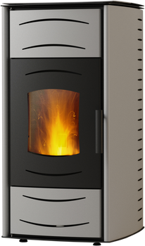 Печь с водяным контуром MBS Thermo Pellet 20 kW бордо