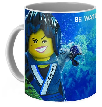 Чашка с принтом Ниндзяго Ninjago Be water NI.01.03 Кружка керамическая 0,33