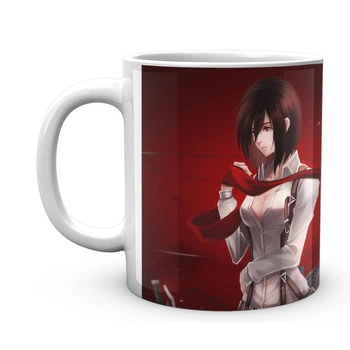 Кухоль Атака Титанов Attack on Titan червоний фон AT.02.53 ( 26655 )
