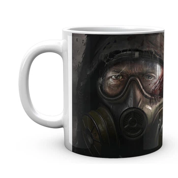 Чашка с принтом Сталкер S.t.a.l.k.e.r. face сталкер 2 ST.02.22 Кружка керамическая 0,33