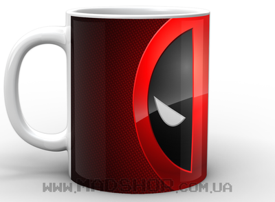 Кружка GeekLand Дэдпул Deadpool логотип DP 02.35 белая