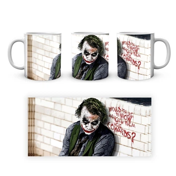 Кружка GeekLand белая Джокер Joker Сидит у стены JK.02.450