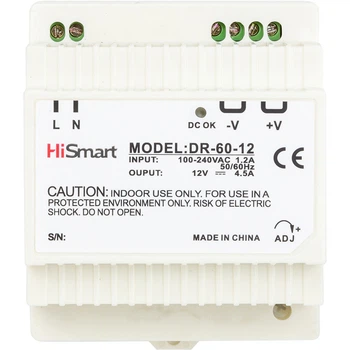 Блок питания HiSmart 12V, 4.5A, 60W, DIN