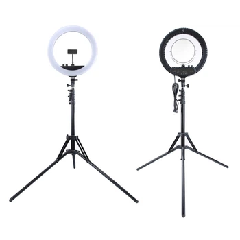 Кольцевая LED лампа Mantoo MCP3690 12" + штатив