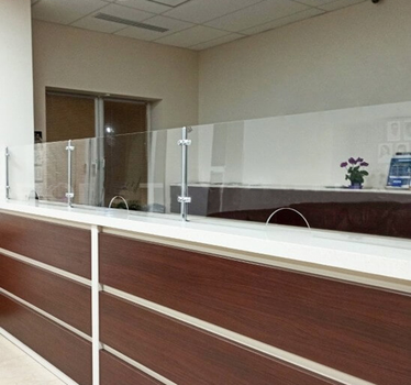 Перегородка для кассы 1100х500мм для банков, АЗС, аптек Ташута (36-10050-02)