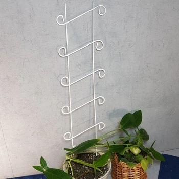 Опора для квітів DecorArt "Решітка 3" 58x15 см білий