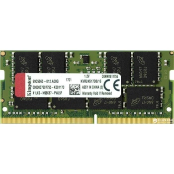 Оперативная память Kingston 16 GB SO-DIMM DDR4 2400 MHz (KVR24S17D8/16)