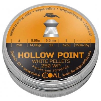 Кульки Coal Hollow Point 5,5 мм 250 шт/уп (250WPH55)