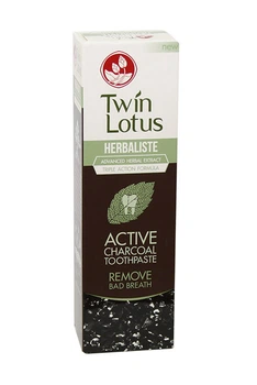 Рослинна зубна паста Twin Lotus з бамбуковим вугіллям 100 г