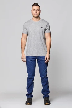 Футболка Wrangler Sign Off Tee Regular Fit (W7C07D337) Серый XXL-00