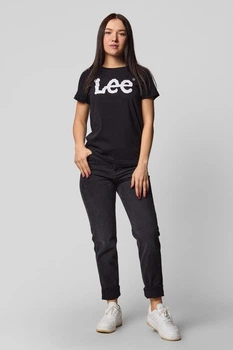 Футболка Lee Logo Tee (L42UER01) Черный XS-00
