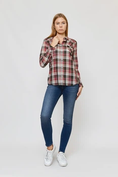 Рубашка Wrangler Check Shirt Regular Fit (W5240LUWY) Зеленый, розовый S-00