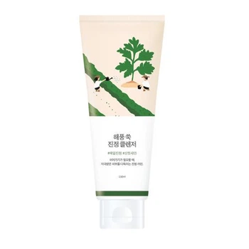 Пенка успокаивающая с полынью ROUND LAB Mugwort Calming Cleanser 150 мл