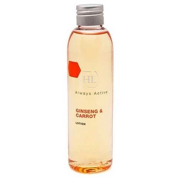 Зволожуючий лосьйон з екстрактом женьшеню та морквяною олією Holy Land Cosmetics Ginseng & Carrot Lotion