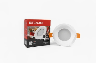 Світильник точковий 6W 4200K ETRON Downlight 1-EDP-622 LED врізний круглий білий