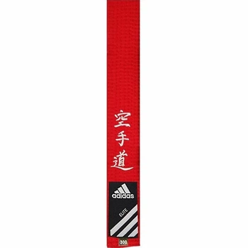 Пояс для карате серии ELITE с вышивкой ADIDAS ADIB242 красный размер 280 см