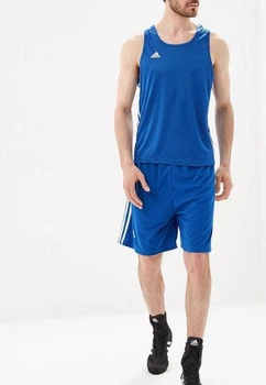 Форма для занятий боксом Base Punch New шорты + майка ADIDAS ADIBTT02/ADI синяя XL