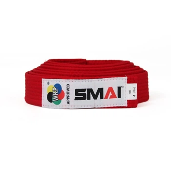 Пояс для кимоно с лицензией WKF SMAI красный размер 300