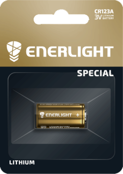 Батарейка 123А ENERLIGHT LITHIUM CR123A 3V блистер 1 шт.