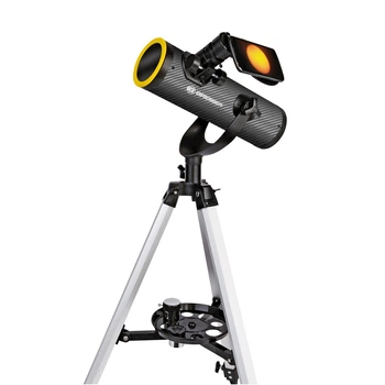 Телескоп Bresser Solarix 76/350 AZ Carbon із сонячним фільтром та адаптером для смартфона (4676359)