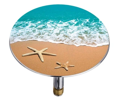 Сливная пробка для ванны Wenko Pluggy® XXL By the sea, Ø 7,5 x 6 см, пластик, латунь