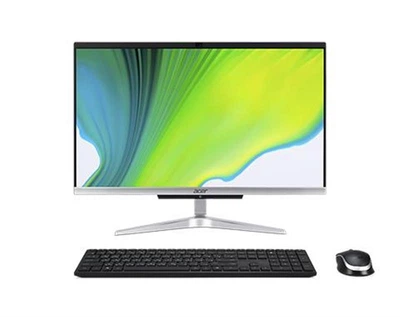 Моноблок Acer Aspire C22-963 (DQ.BEPME.001); 21.5" (1920х1080) IPS / Intel Core i5-1035G1 (1.0 - 3.6 ГГц) / RAM 8 ГБ / SSD 256 ГБ / Intel UHD Graphics / без ОП / LAN / Wi-Fi / Bluetooth / веб-камера / кардридер / EndlessOS / черно-серебристый / клавиатура