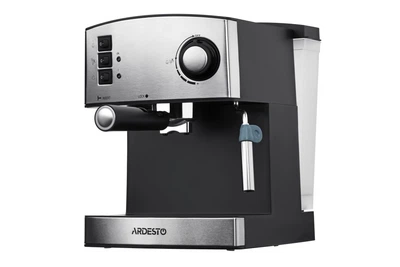 Кофеварка Ardesto YCM-E1600 - эспрессо рожковая/ 1.6 л/ итал. помпа 15 бар/ для 2 чашек/ панарелло/Мощность 850 Вт