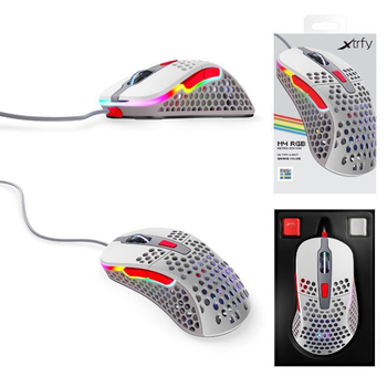 Мышь Xtrfy M4 RGB USB Retro Grey XG-M4-RGB-RETRO, factory refurbished
