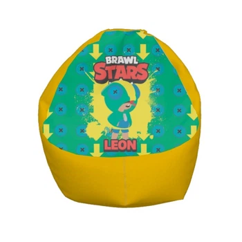 Кресло мешок - Brawl Stars (Бравл Старс) - Leon Brawl Stars Цвет желтый - MyTee