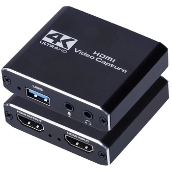 Внешняя карта видеозахвата Bodasan Capture Card USB 3.0 4K Black (BS-4K)