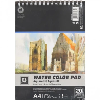 Альбом для акварелі Art Nation Water Color Pad 20 аркушів, 200г/м²