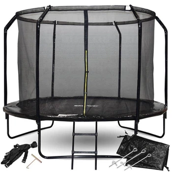 Батут садовый с лестницей SkyFlyer 10 футов 304 см Black TR0034