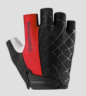 Вело перчатки без пальцев RockBros S109 Spider 648812255 Черно-красный M